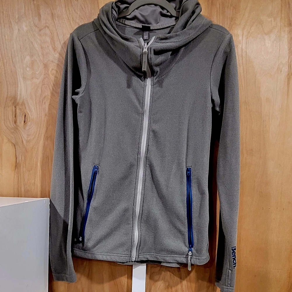 Bench Gray Hoodie with Blue Accents